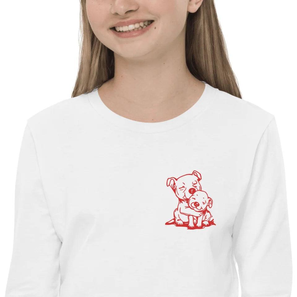 Custom Embroidered Animal Hug Long Sleeve Tee - ART-LST290 - ARTFULANE