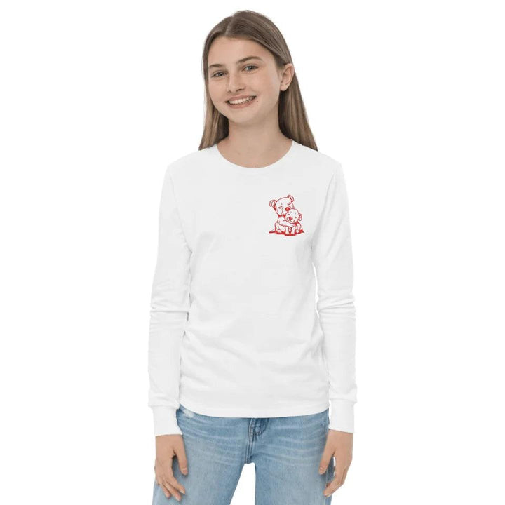 Custom Embroidered Animal Hug Long Sleeve Tee - ART-LST290 - ARTFULANE