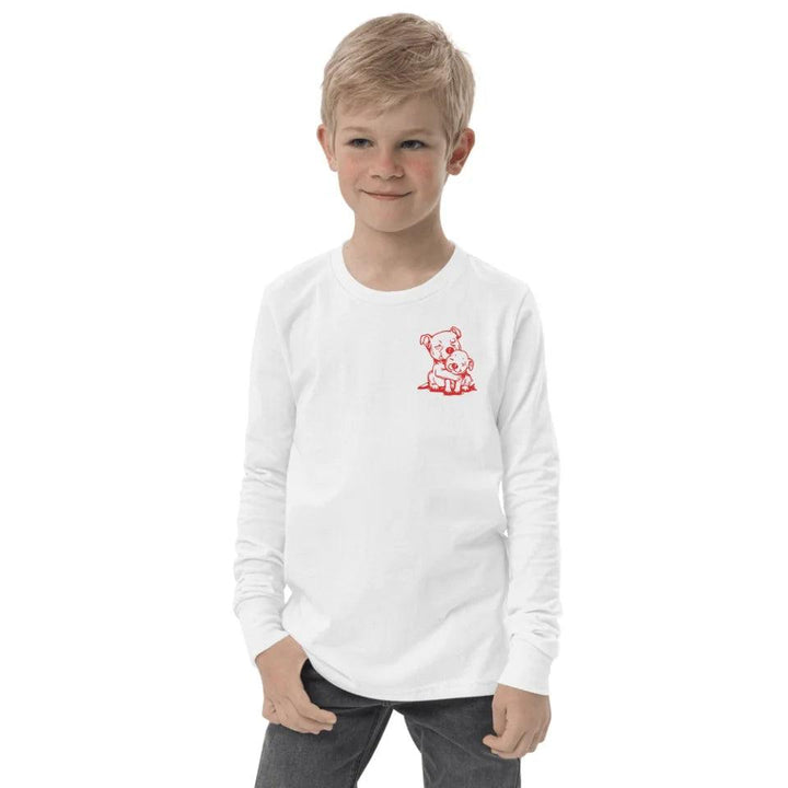 Custom Embroidered Animal Hug Long Sleeve Tee - ART-LST290 - ARTFULANE