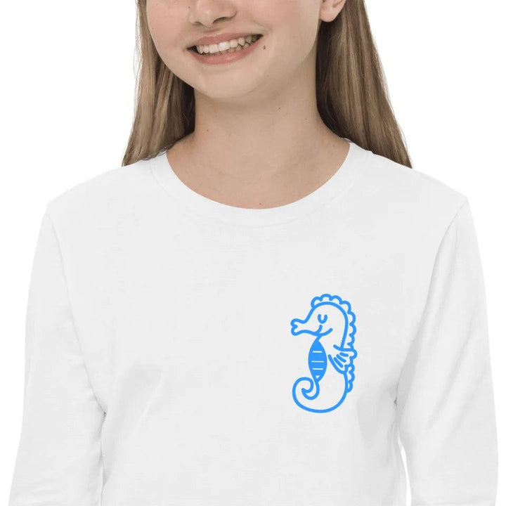 Custom Embroidered Cute Sea Animal Long Sleeve Tee - ART-LST291 - ARTFULANE