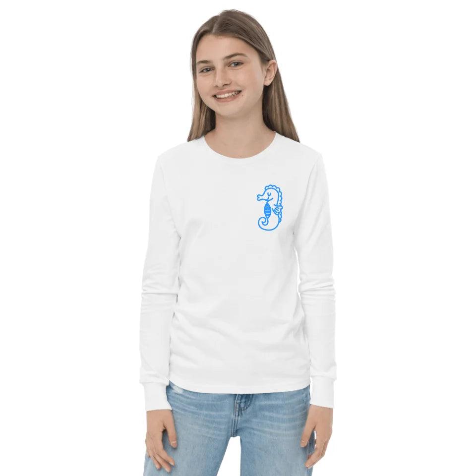 Custom Embroidered Cute Sea Animal Long Sleeve Tee - ART-LST291 - ARTFULANE