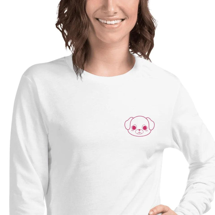 Custom Embroidered Animal Faces Long Sleeve Tee - ART-LST293 - ARTFULANE