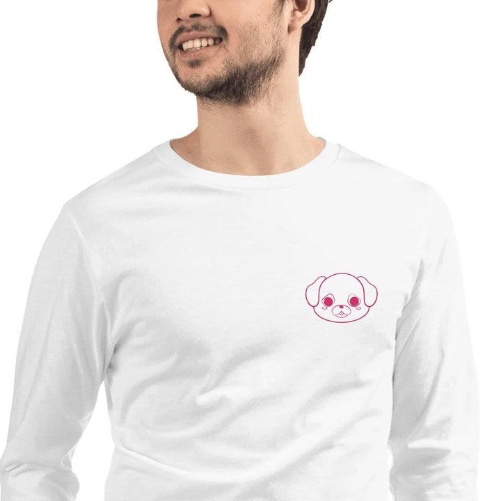 Custom Embroidered Animal Faces Long Sleeve Tee - ART-LST293 - ARTFULANE