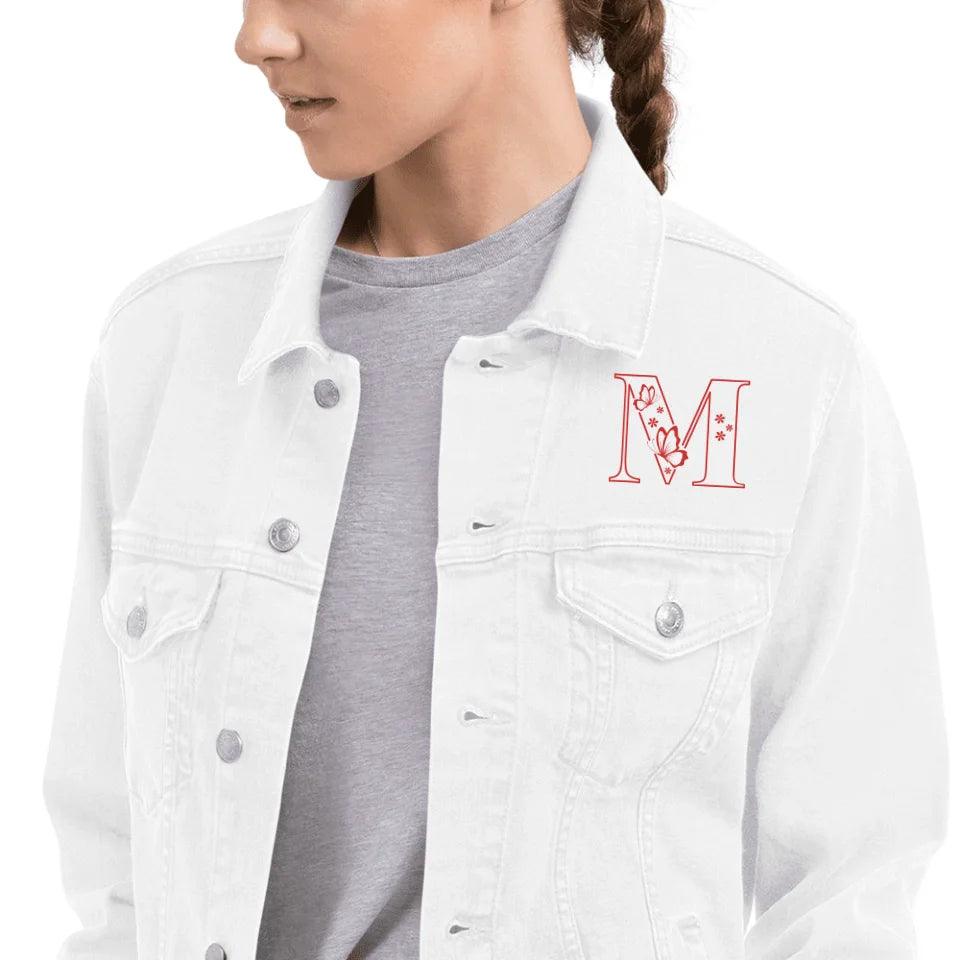 Custom Embroidered Butterfly Initial Jacket - ART-JKT259 - ARTFULANE