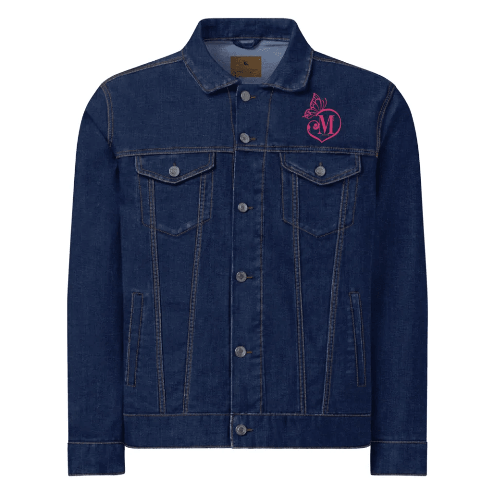 Custom Embroidered Butterfly Love Initial Jacket - ART-JKT264 - ARTFULANE