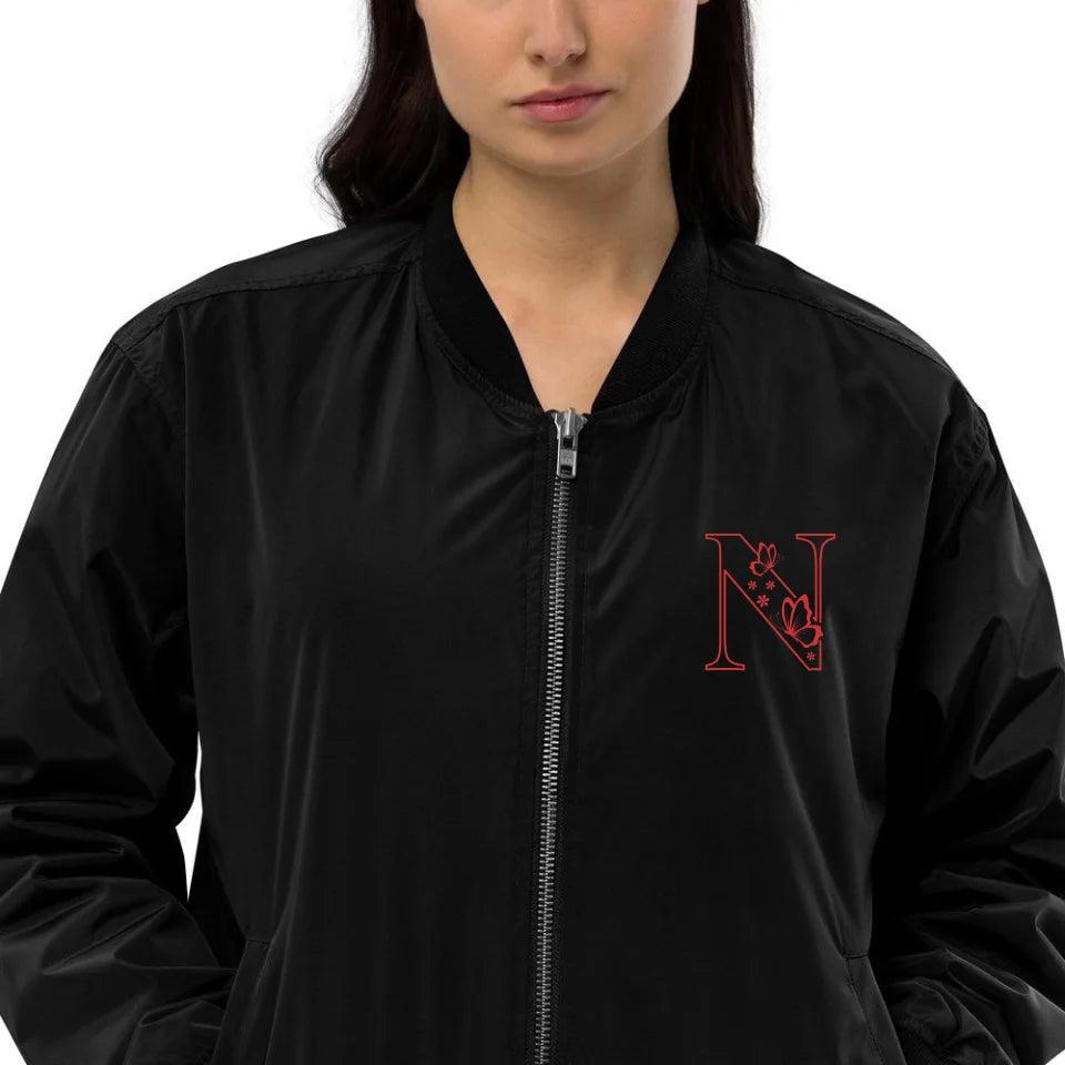 Custom Embroidered Butterfly Initial Jacket - ART-JKT259 - ARTFULANE