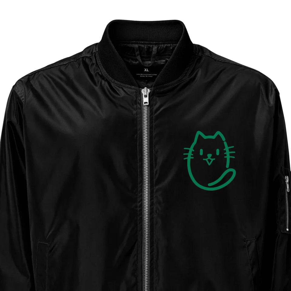 Custom Embroidered Cat Initial Jacket - ART-JKT261 - ARTFULANE