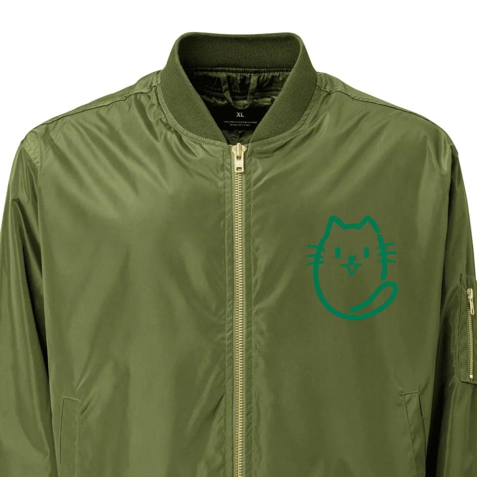 Custom Embroidered Cat Initial Jacket - ART-JKT261 - ARTFULANE