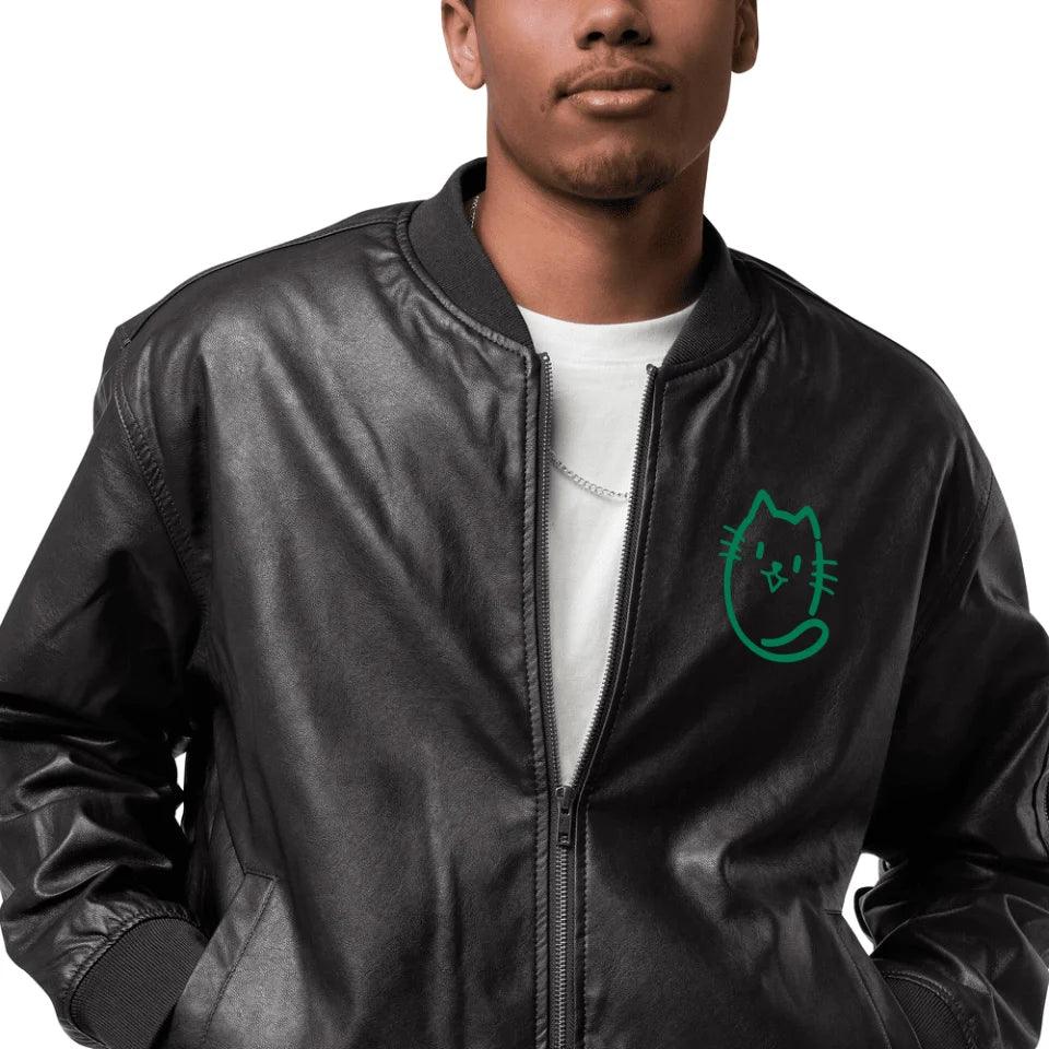 Custom Embroidered Cat Initial Jacket - ART-JKT261 - ARTFULANE