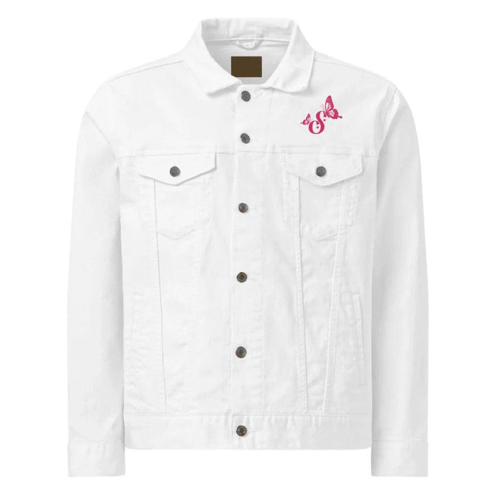 Custom Embroidered Delightful Butterflies Initial Jacket - ART-JKT270 - ARTFULANE