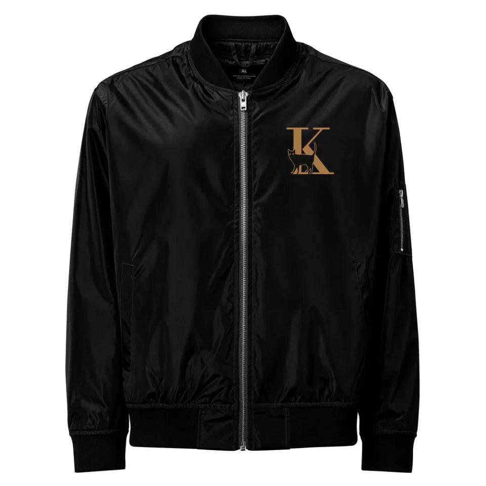 Custom Embroidered Cat Initial Jacket - ART-JKT262 - ARTFULANE