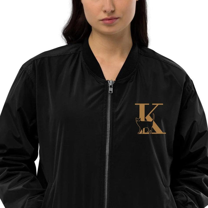 Custom Embroidered Cat Initial Jacket - ART-JKT262 - ARTFULANE