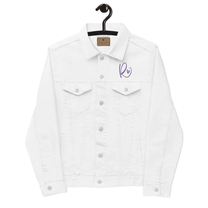 Custom Embroidered Curly Initial Jacket - ART-JKT267 - ARTFULANE