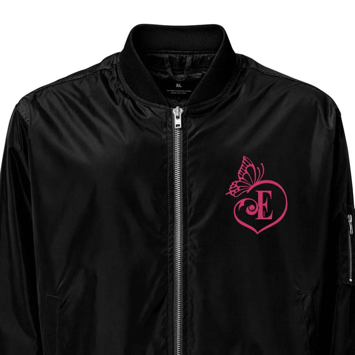 Custom Embroidered Butterfly Love Initial Jacket - ART-JKT264 - ARTFULANE