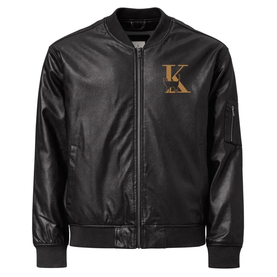 Custom Embroidered Cat Initial Jacket - ART-JKT262 - ARTFULANE