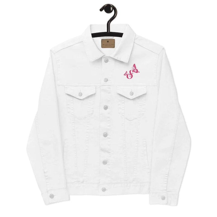 Custom Embroidered Delightful Butterflies Initial Jacket - ART-JKT270 - ARTFULANE