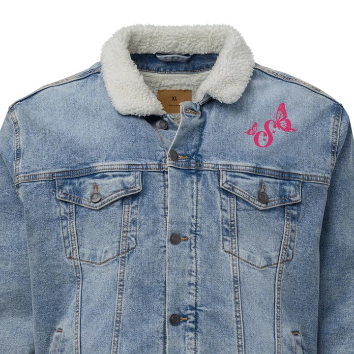 Custom Embroidered Delightful Butterflies Initial Jacket - ART-JKT270 - ARTFULANE