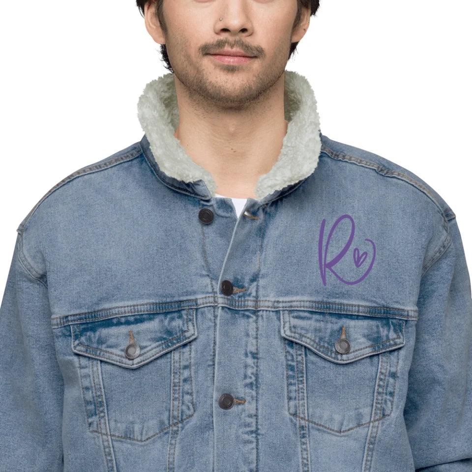 Custom Embroidered Curly Initial Jacket - ART-JKT267 - ARTFULANE