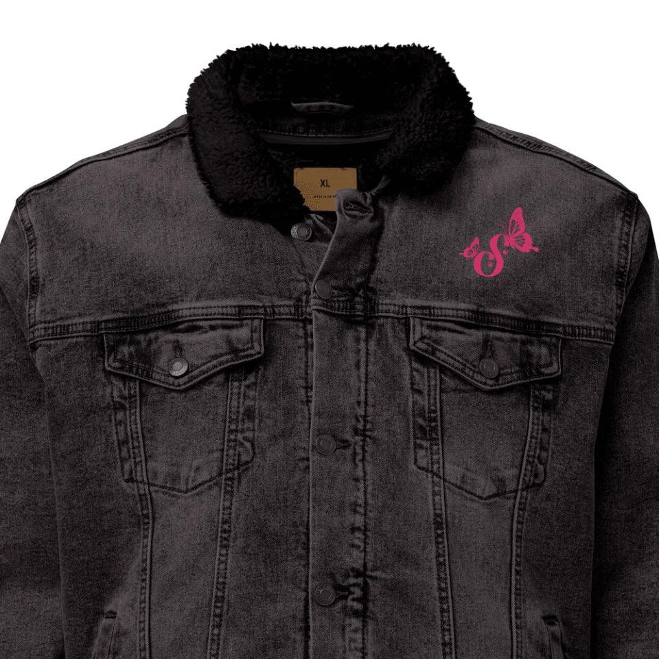 Custom Embroidered Delightful Butterflies Initial Jacket - ART-JKT270 - ARTFULANE