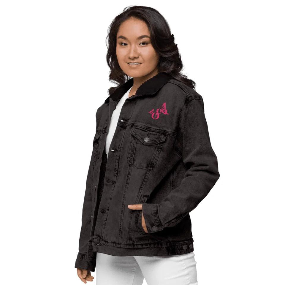 Custom Embroidered Delightful Butterflies Initial Jacket - ART-JKT270 - ARTFULANE