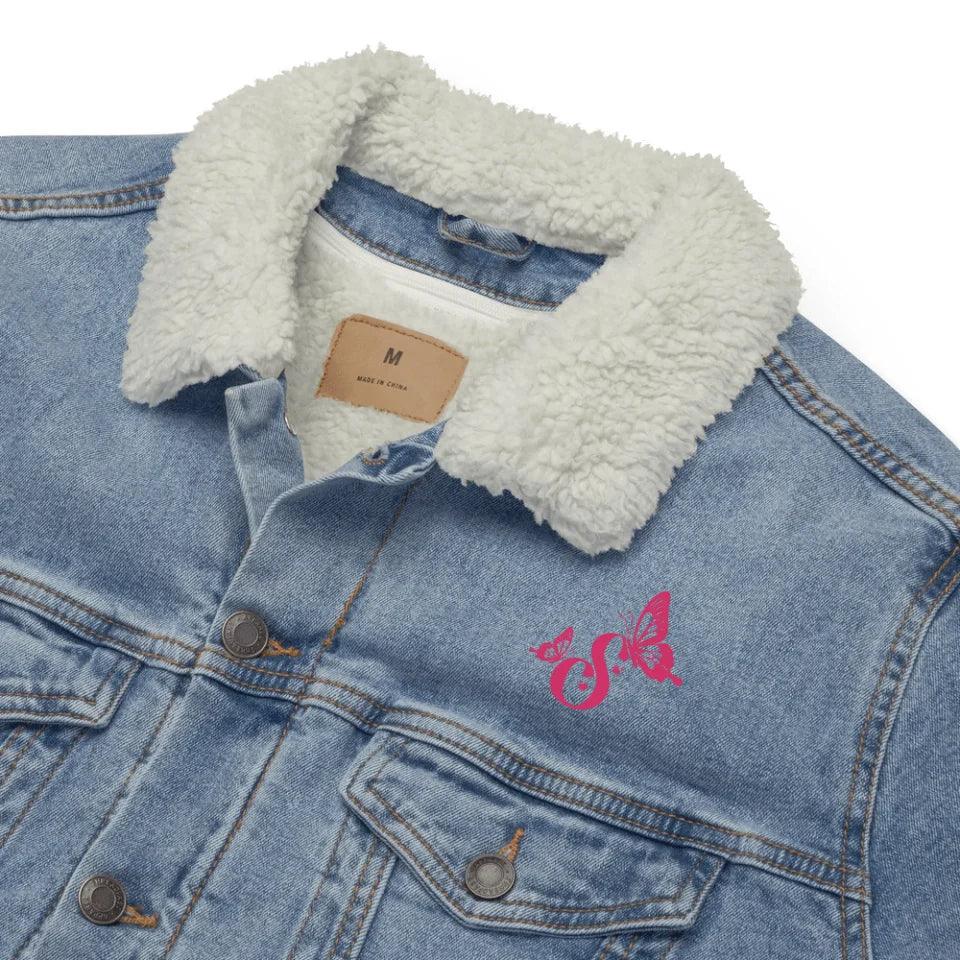 Custom Embroidered Delightful Butterflies Initial Jacket - ART-JKT270 - ARTFULANE