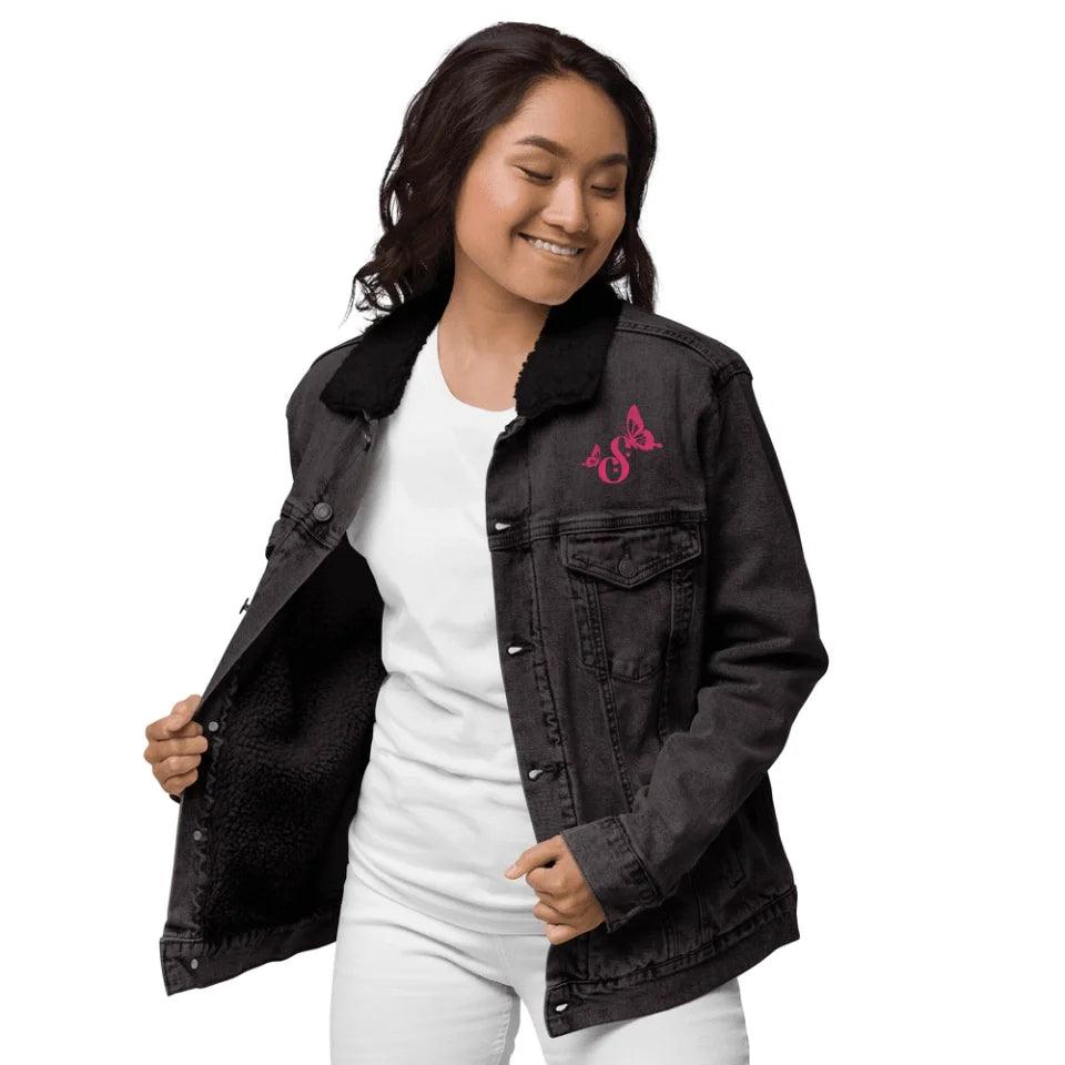 Custom Embroidered Delightful Butterflies Initial Jacket - ART-JKT270 - ARTFULANE