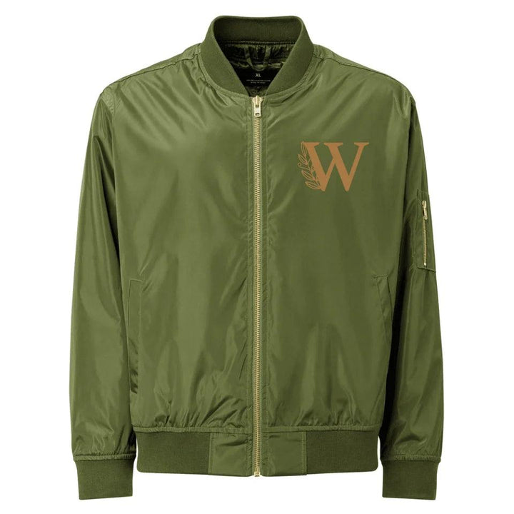 Custom Embroidered Autumn Leaf Initial Jacket - ART-JKT269 - ARTFULANE