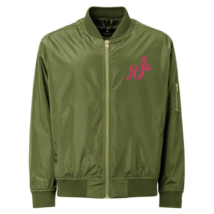 Custom Embroidered Delightful Butterflies Initial Jacket - ART-JKT270 - ARTFULANE