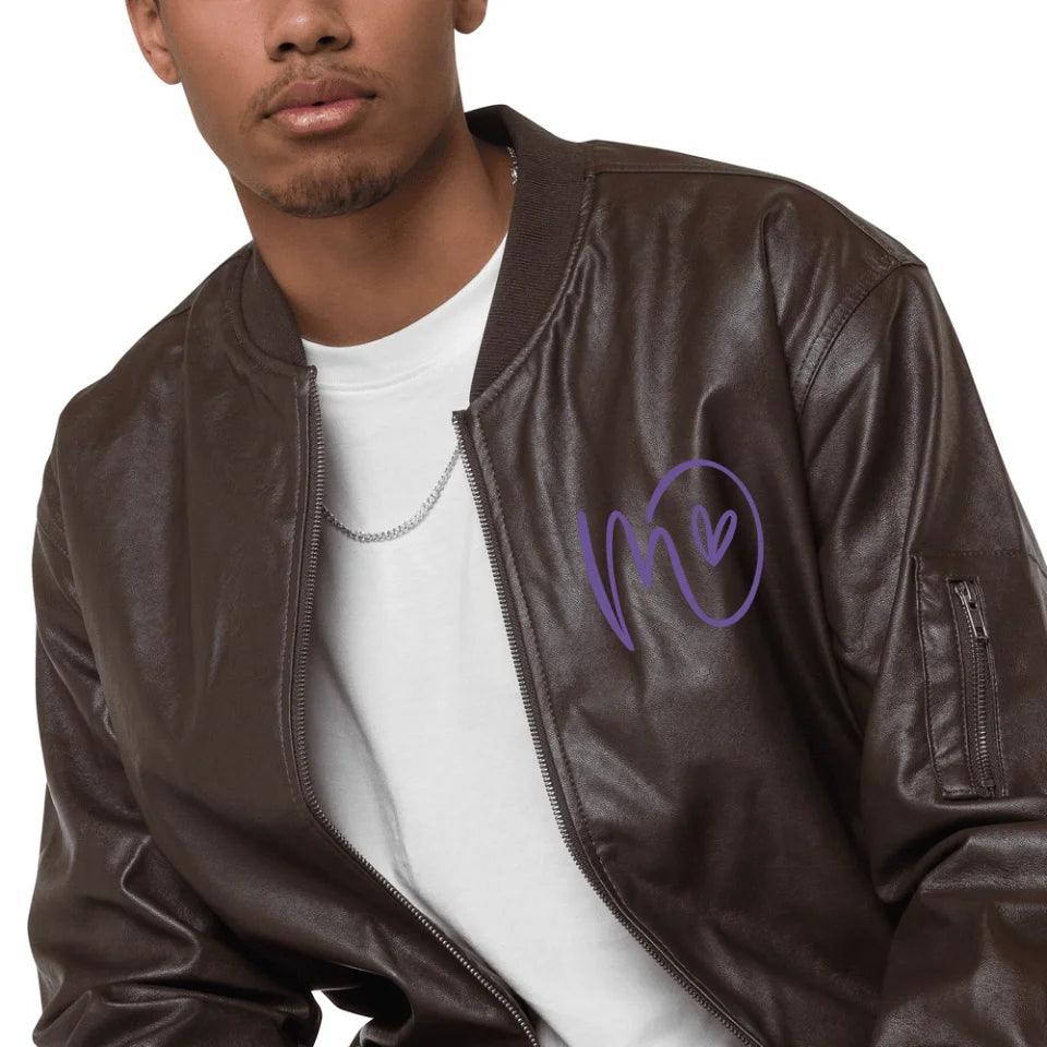 Custom Embroidered Curly Initial Jacket - ART-JKT267 - ARTFULANE