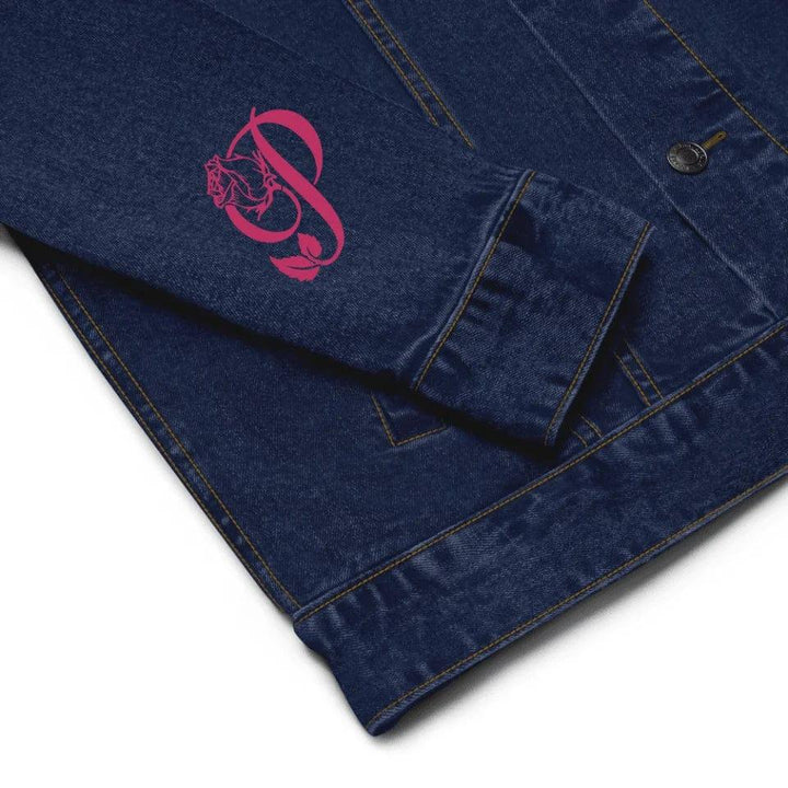 Custom Embroidered Rose Bloom Initial Jacket - ART-JKT272 - ARTFULANE