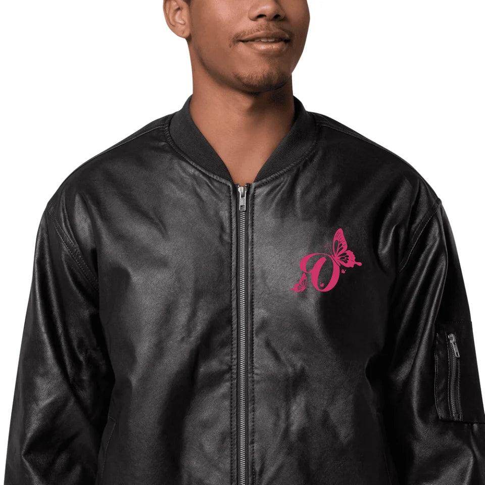 Custom Embroidered Delightful Butterflies Initial Jacket - ART-JKT270 - ARTFULANE