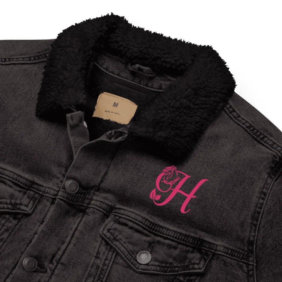 Custom Embroidered Rose Bloom Initial Jacket - ART-JKT272 - ARTFULANE