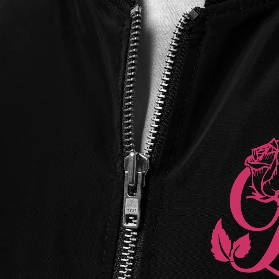 Custom Embroidered Rose Bloom Initial Jacket - ART-JKT272 - ARTFULANE