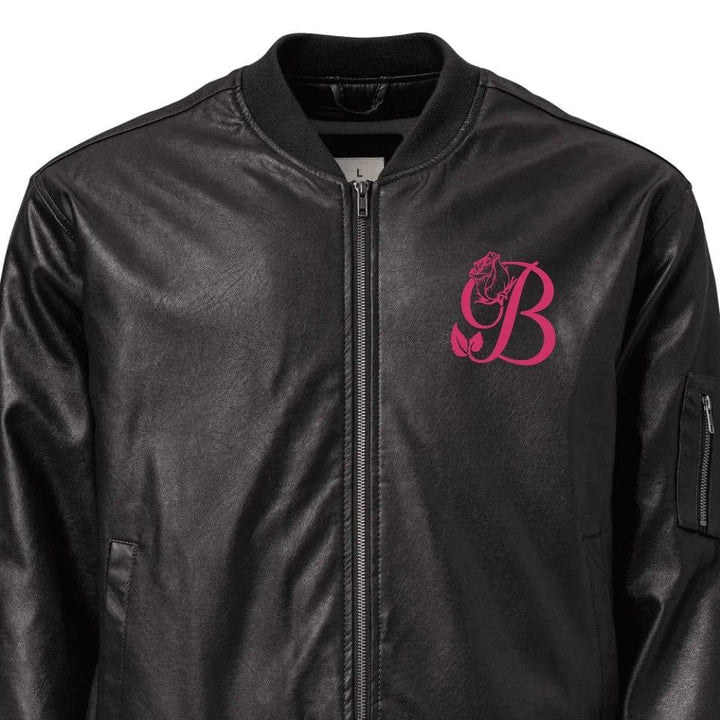 Custom Embroidered Rose Bloom Initial Jacket - ART-JKT272 - ARTFULANE