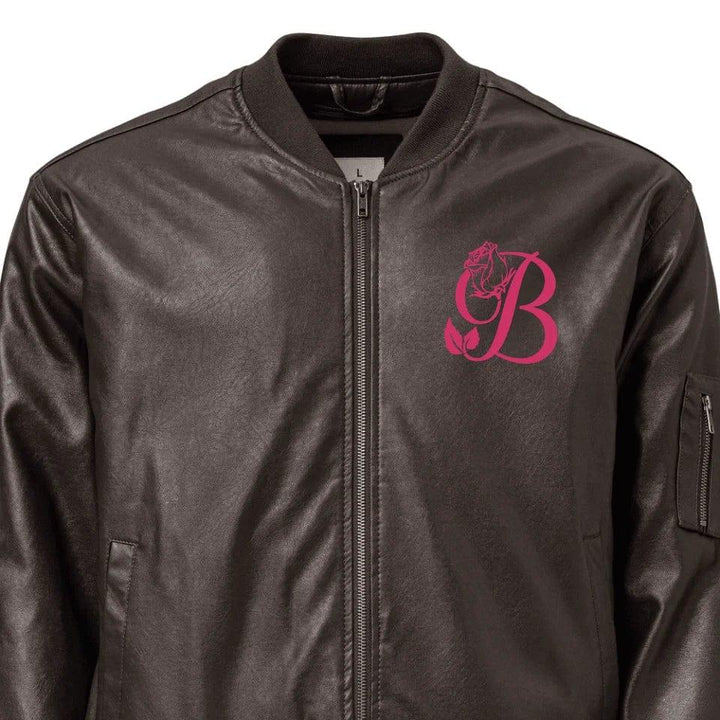 Custom Embroidered Rose Bloom Initial Jacket - ART-JKT272 - ARTFULANE