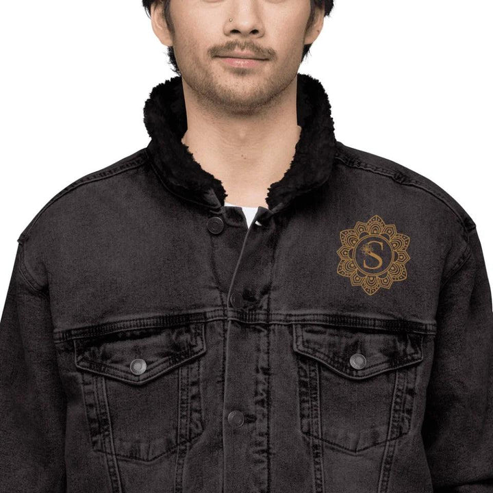 Custom Embroidered Elegant Mandala Initial Jacket - ART-JKT275 - ARTFULANE