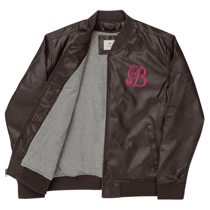 Custom Embroidered Rose Bloom Initial Jacket - ART-JKT272 - ARTFULANE