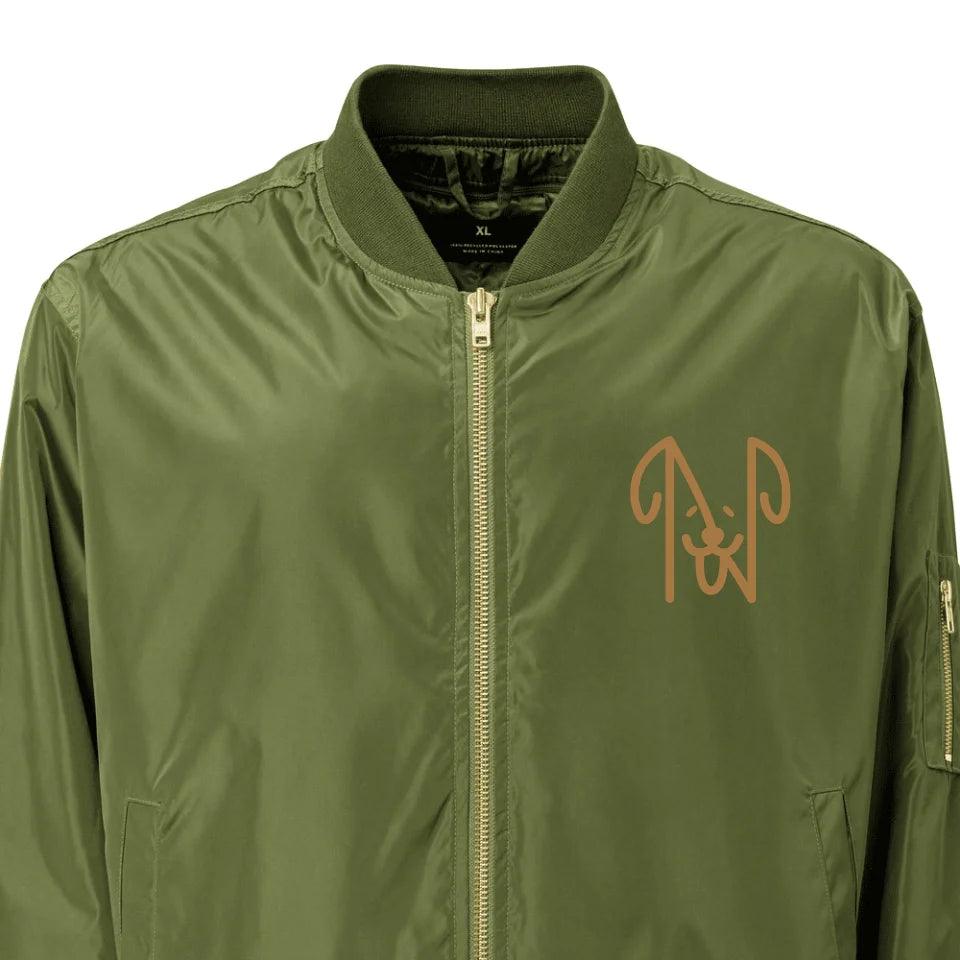 Custom Embroidered Dog Head Initial Jacket - ART-JKT276 - ARTFULANE