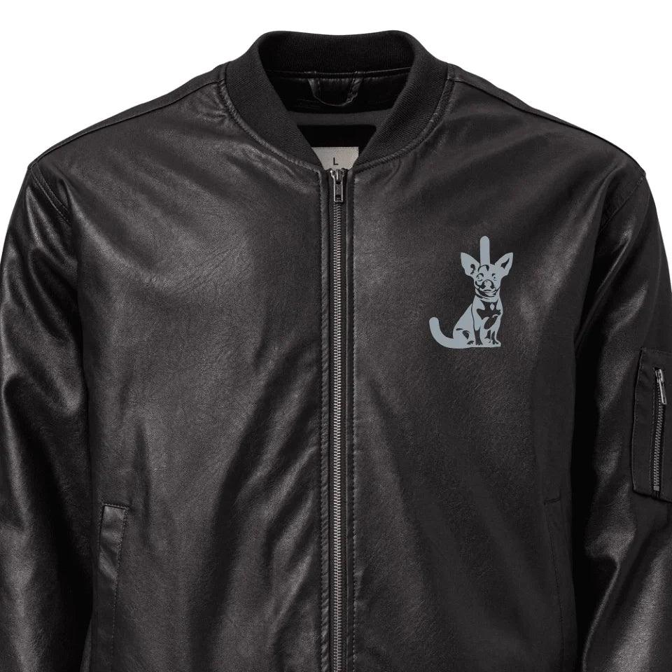 Custom Embroidered Dog Initial Jacket - ART-JKT274 - ARTFULANE