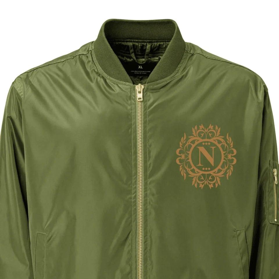 Custom Embroidered Flourish Monogram Initial Jacket - ART-JKT277 - ARTFULANE