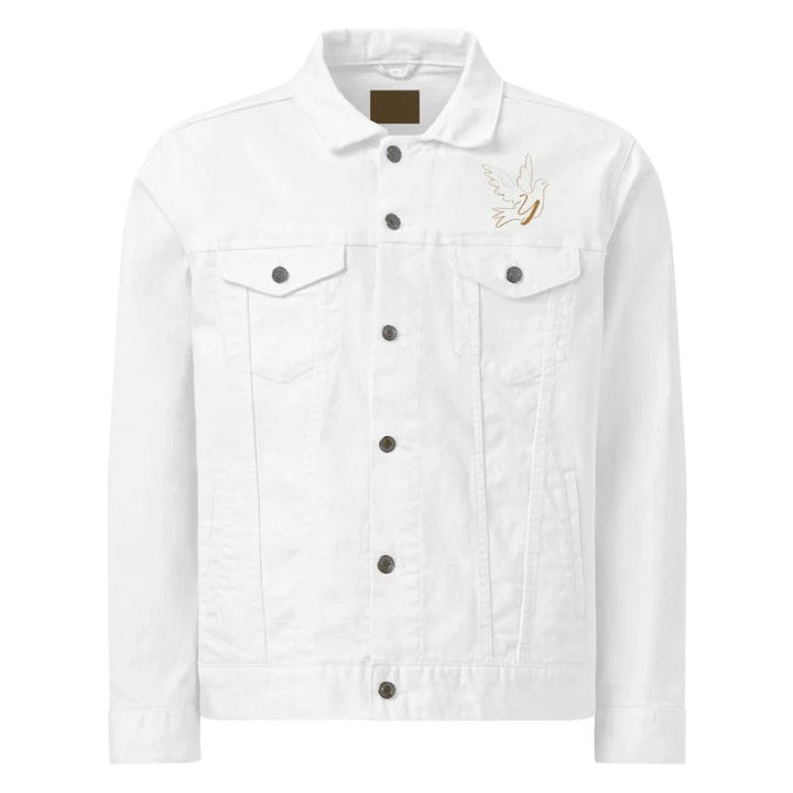 Custom Embroidered Dove Initial Jacket - ART-JKT284 - ARTFULANE