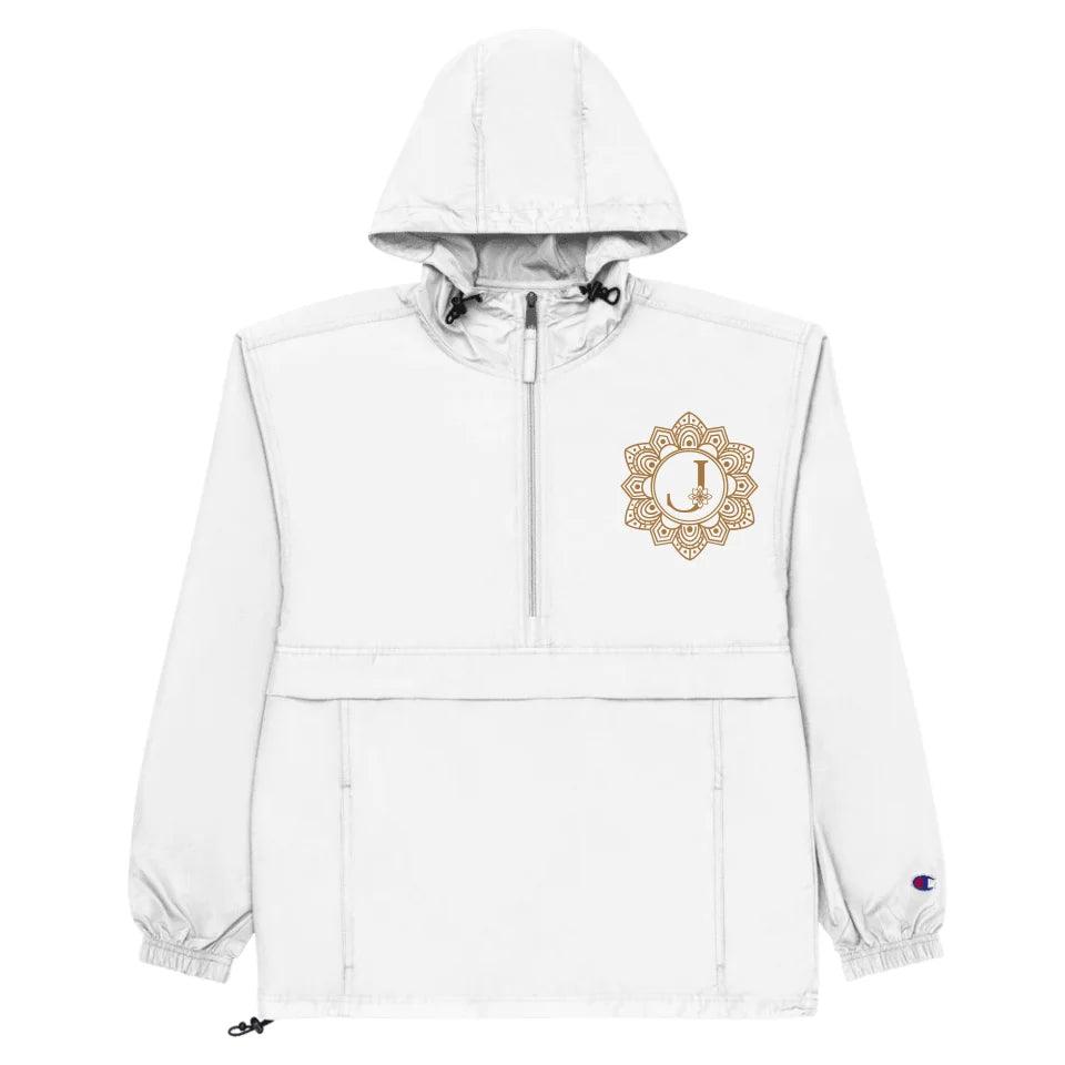 Custom Embroidered Elegant Mandala Initial Jacket - ART-JKT275 - ARTFULANE