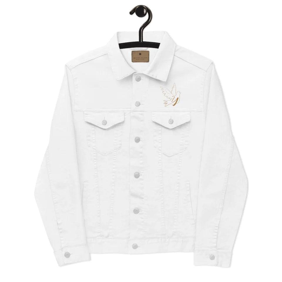 Custom Embroidered Dove Initial Jacket - ART-JKT284 - ARTFULANE