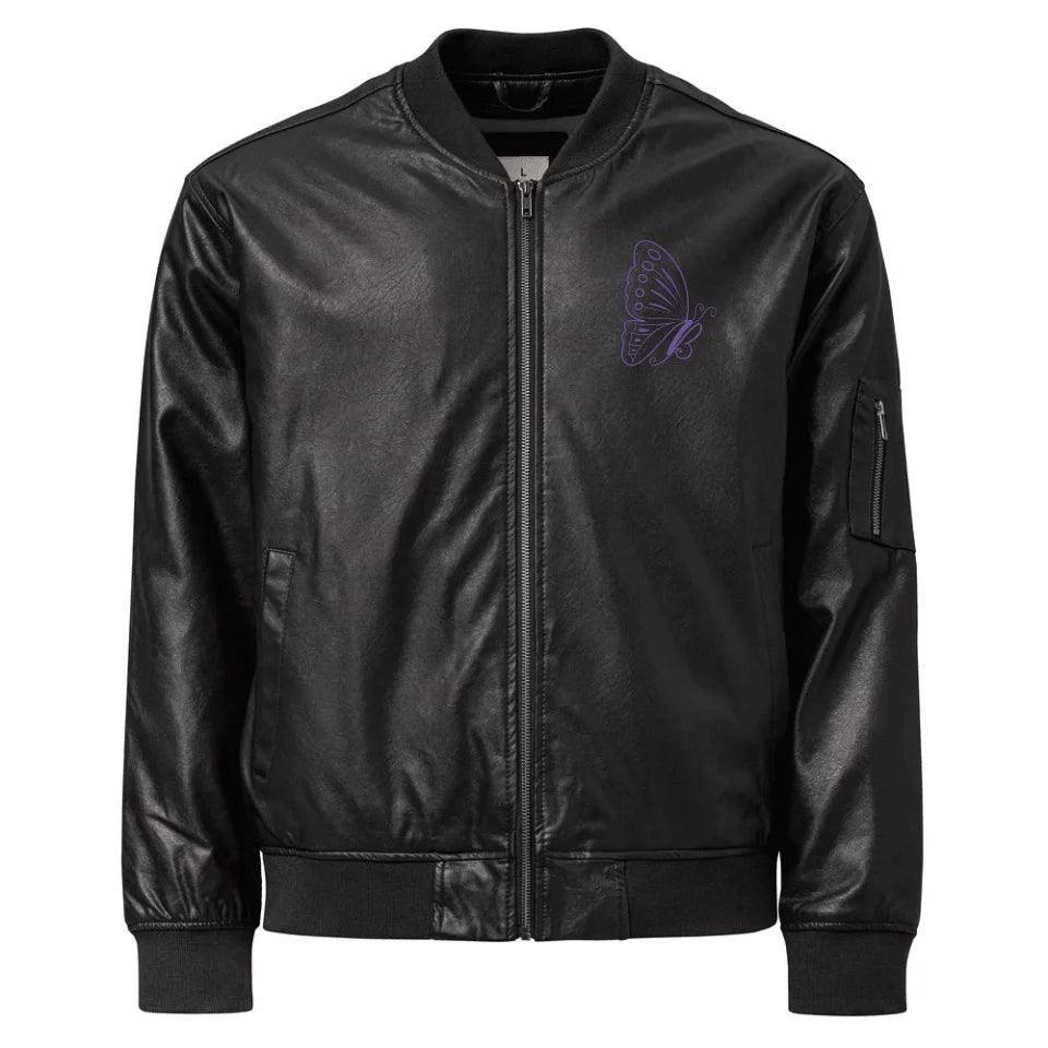 Custom Embroidered Butterfly Initial Jacket - ART-JKT283 - ARTFULANE