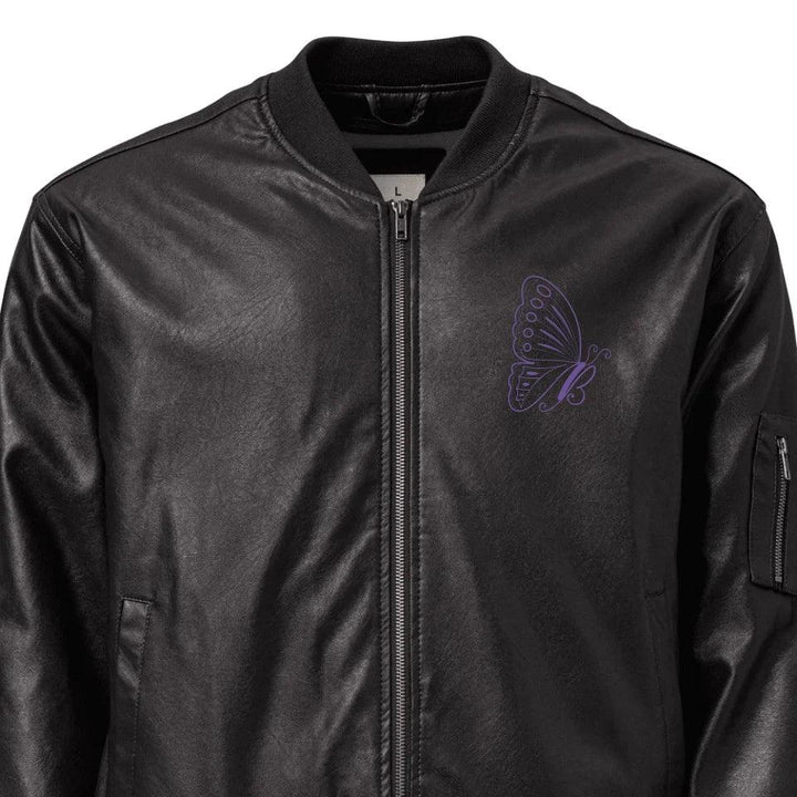 Custom Embroidered Butterfly Initial Jacket - ART-JKT283 - ARTFULANE