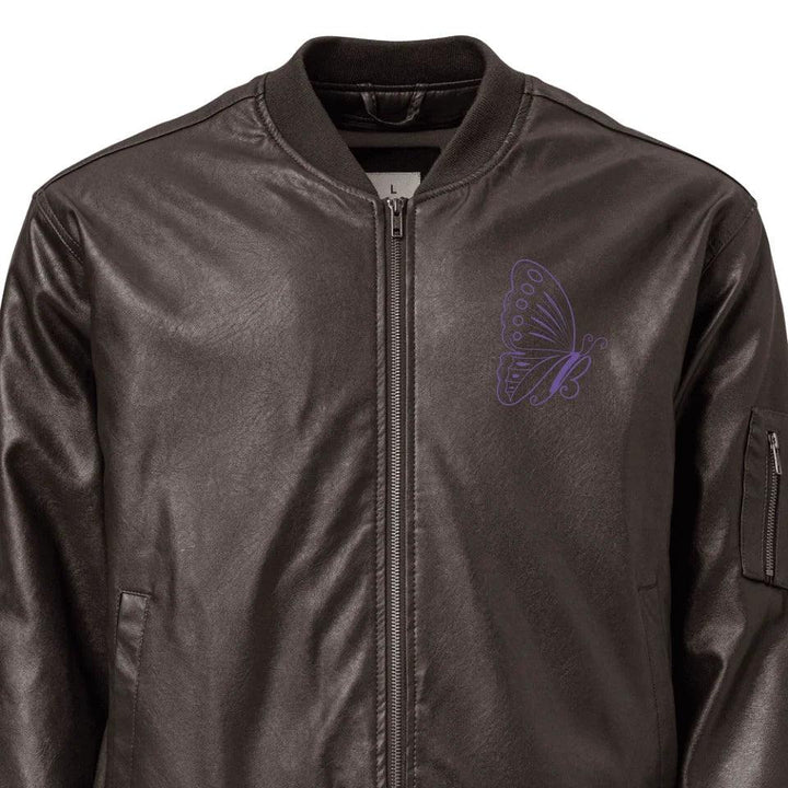 Custom Embroidered Butterfly Initial Jacket - ART-JKT283 - ARTFULANE