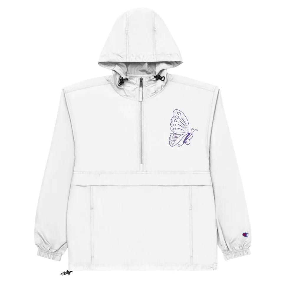 Custom Embroidered Butterfly Initial Jacket - ART-JKT283 - ARTFULANE