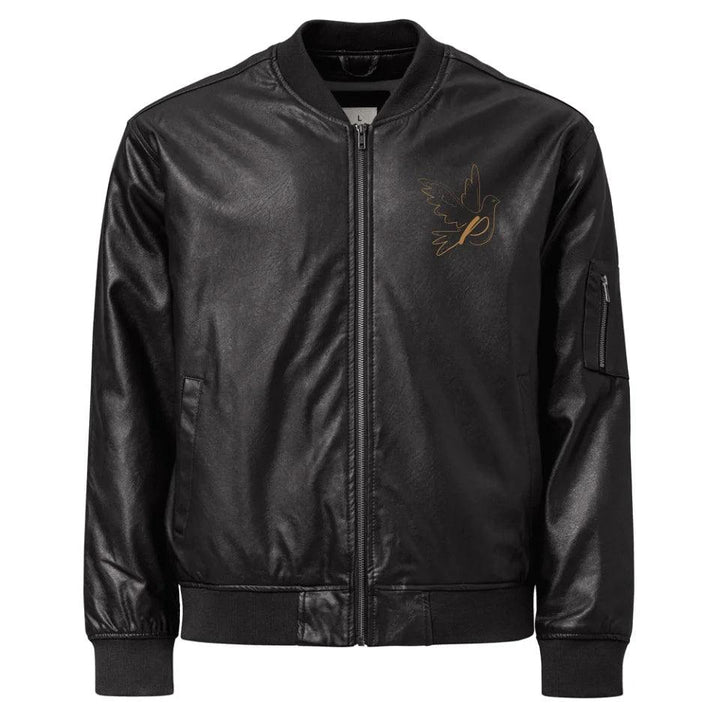 Custom Embroidered Dove Initial Jacket - ART-JKT284 - ARTFULANE