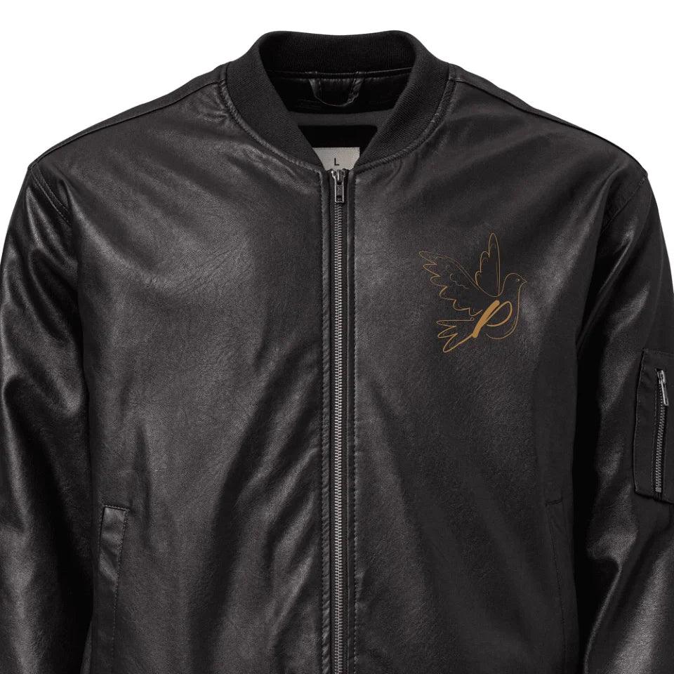 Custom Embroidered Dove Initial Jacket - ART-JKT284 - ARTFULANE