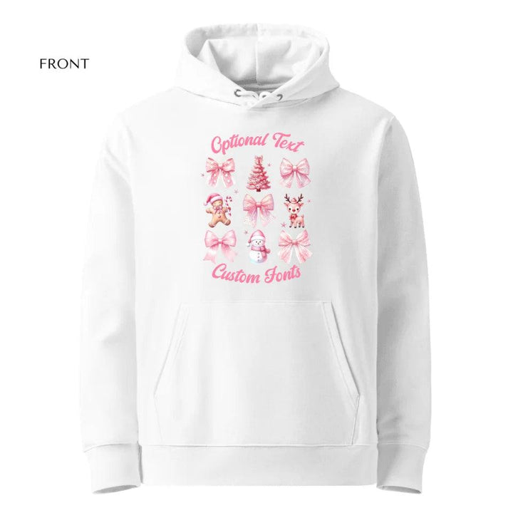 Custom Vintage Pink Coquette Christmas Sweatshirt & Hoodie - ART-SWH201 - ARTFULANE